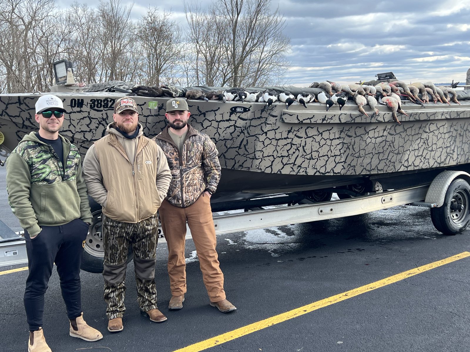 Common Goldeneyes and Red-Breasted Mergansers from a successful Hunt 41 collector hunt on Lake Erie